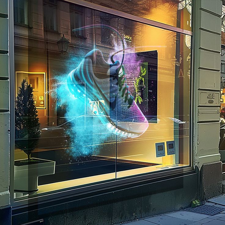 Transparent projection screen